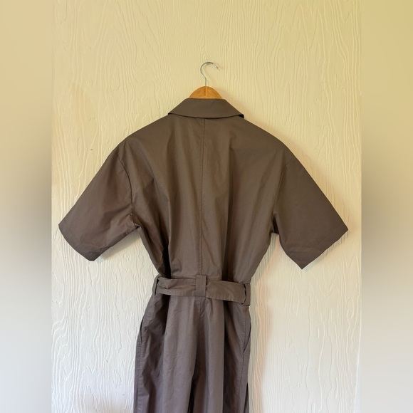 NWT Frank And Oak Clay Grey Taupe Utility Combat Oversized Parachute Jumpsuit - Picture 12 of 14